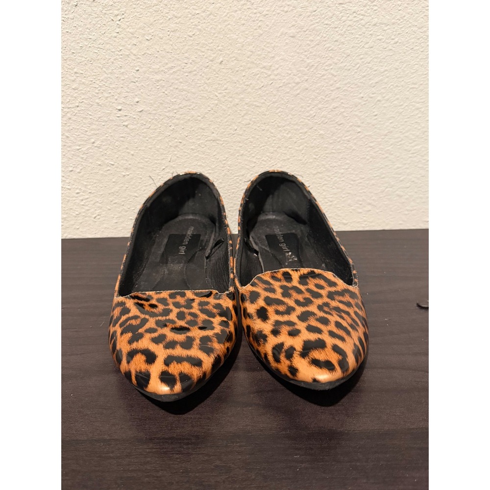 Madden Girl Leopard Print Pointed Toe Flats Animal Pattern Loafers